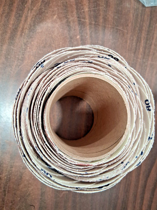 Norton Ceramic Alumina 5" Dia PSA Disc Roll 80 Grit 66261149872