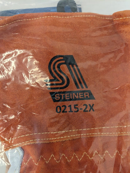 STEINER Welding Gloves: Size 2X-Large, Goatskin Leather 0215-2X
