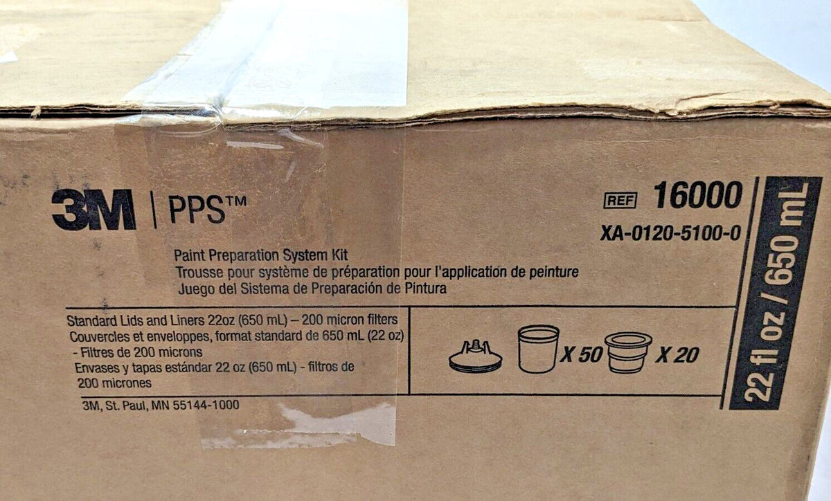 3M PPS Standard Lids & Liners Kit 200 Micron Filter 16000 XA-0120-5100-0