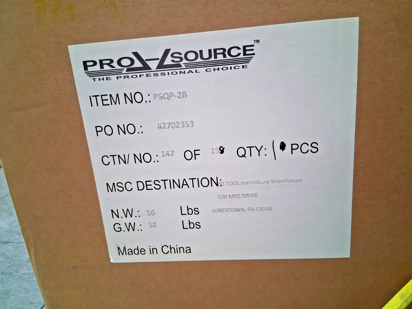 PRO-SOURCE 4,400 Lb Capacity Plate Clamp PSQP-2B