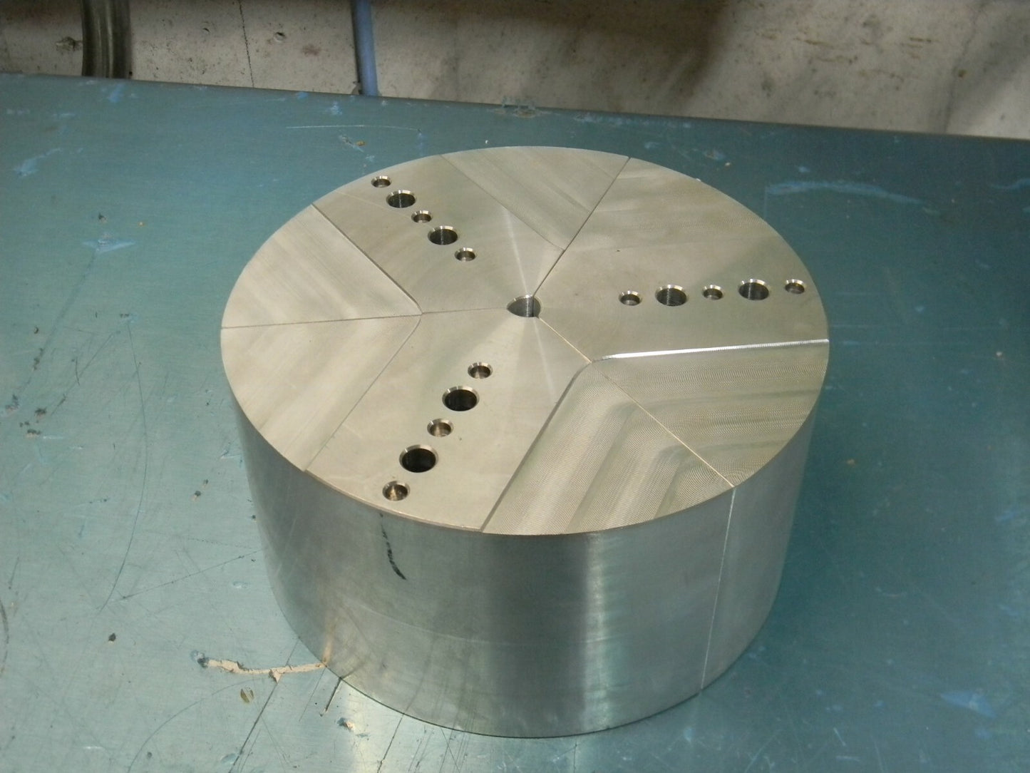 Set of 3 Standard Aluminum Top Jaw Blanks for Series 800 Chuck 8" Diameter