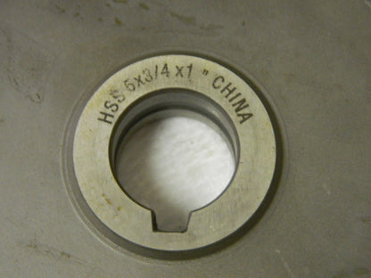 Interstate Straight Tooth Side Milling Cutter 5" x 3/4" x 1" 0301