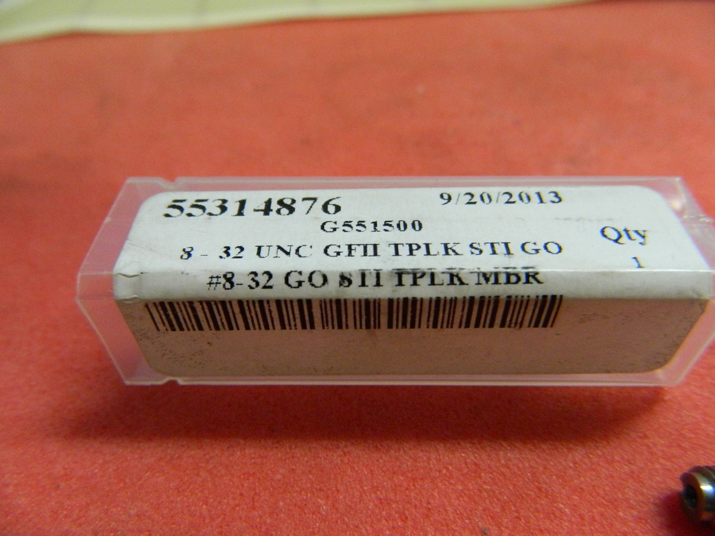 GF Gage  Single 8-32 UNC Plug Thread Insert Go Gage #G551500