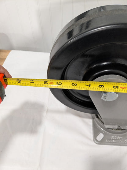 Hamilton 10" Forged Steel Caster Wheel, Swivel Top Plate 500220