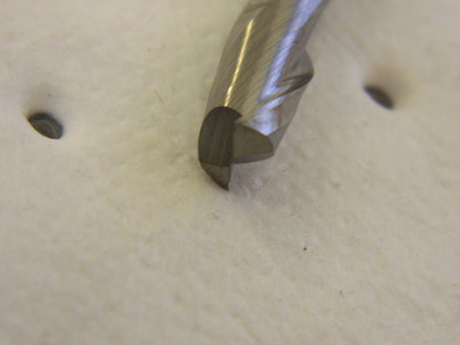 HERTEL Square End Mill: 1/4 Dia, 1/2 LOC, 2 Flutes, Solid Carbide E5022016