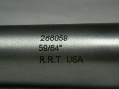 R.R.T. Carbide-Tipped Taper Shank Drill Bit 59/64" 3MT 118° Point 266059