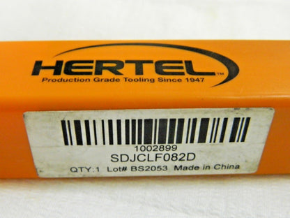 Hertel Positive Rake Indexable Turning Toolholder 1/2" x 1/2" SDJCLF082D 1002899
