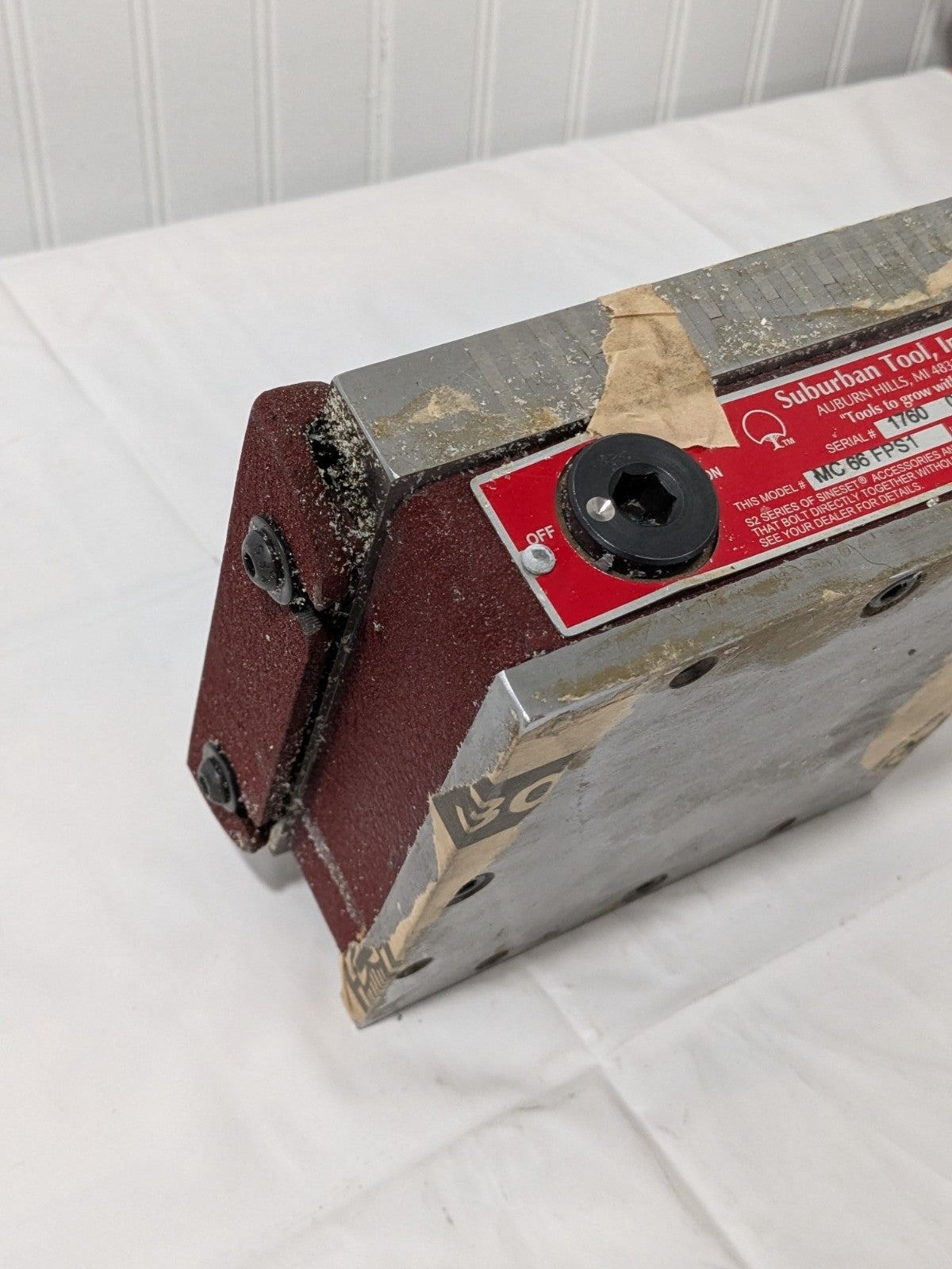 Suburban Permanent Magnetic Chuck, Fine Pole, 6" x 6" - MC-66-FP-S1