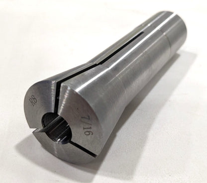 R8 Round Collet  7/16" Bore  7/16-20 Drawbar Thread  Steel  231-4728