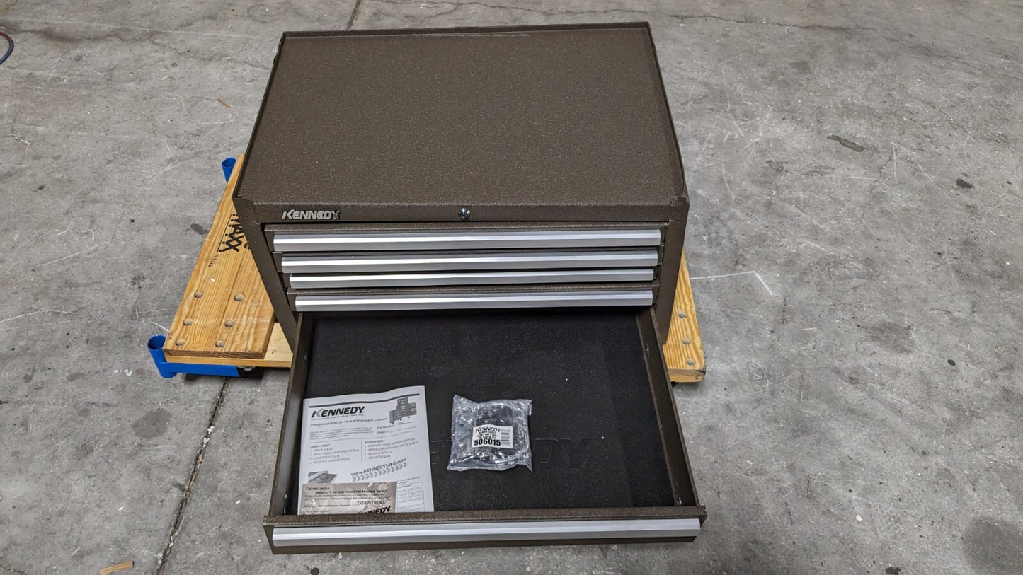 KENNEDY Tool Chest 5 Drawers 20" OAD 16-5/8" OAH 29" OAW 2805XB Damaged