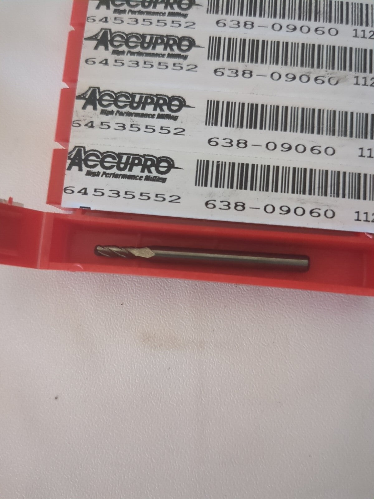 Accupro 5pc Ball End Mill: 0.0900″ Dia, 0.2700″ LOC, 4 Flute, Solid Carbide65027