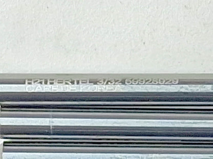 Hertel Square End Mills 3PK 1/16" Dia 1/8" LOC 4Fl 88245824