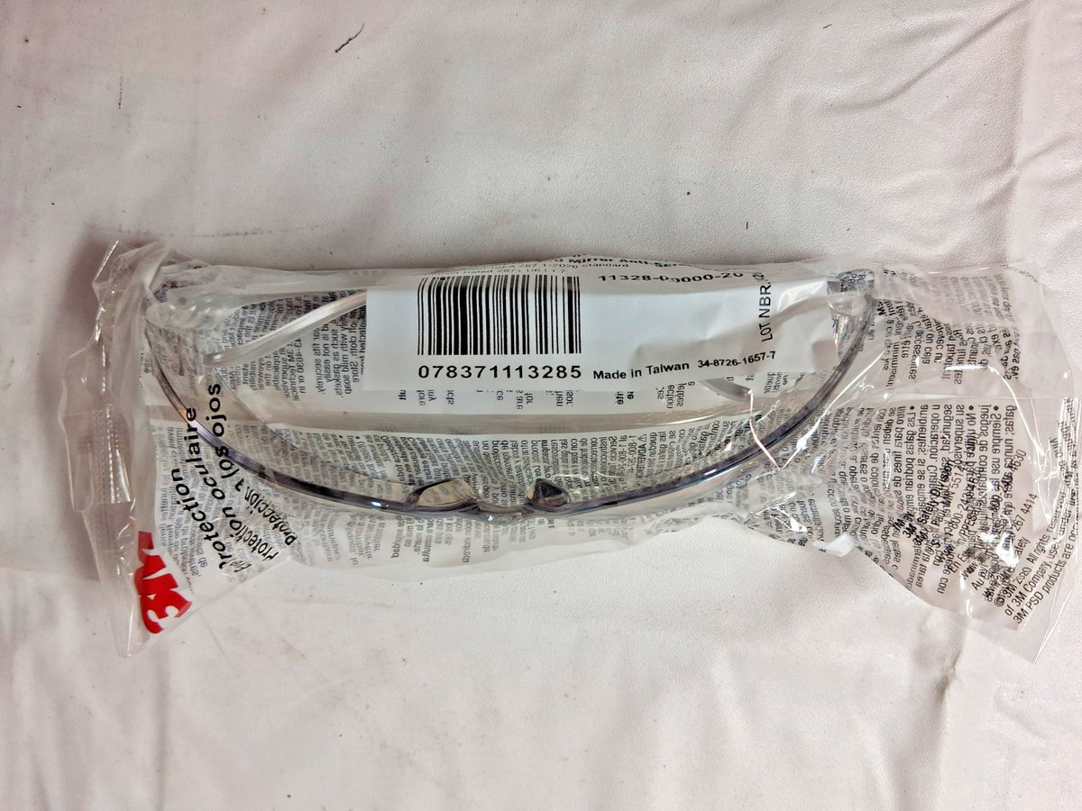3M Scratch-Resistant Safety Glasses Polycarbonate Clear Lenses QTY10 7100123356