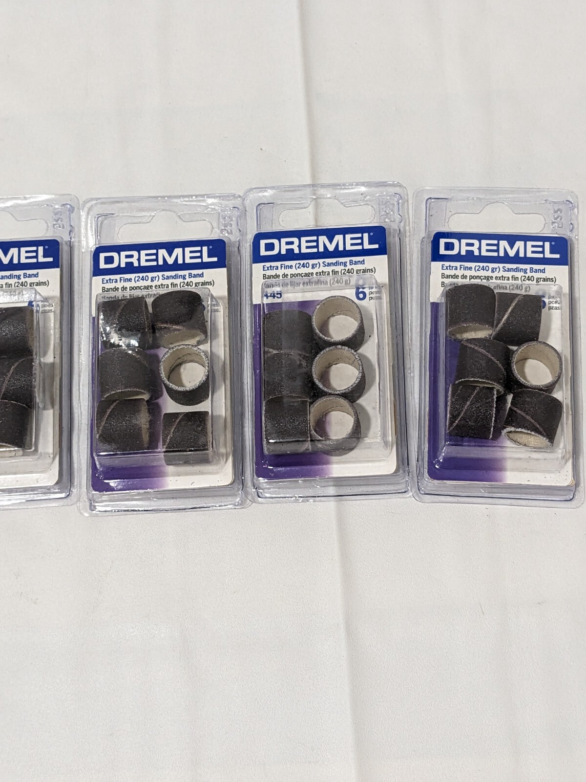 Dremel Extra Fine Sanding Band 240 Grit 1/2" Qty 6 Packs 445