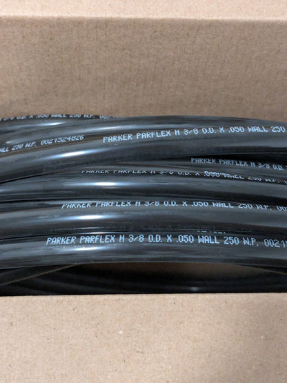 Parker Nylon Tube: 0.275" ID, 3/8" OD, 100' Long, 250 Max psi NB-6-050-0100