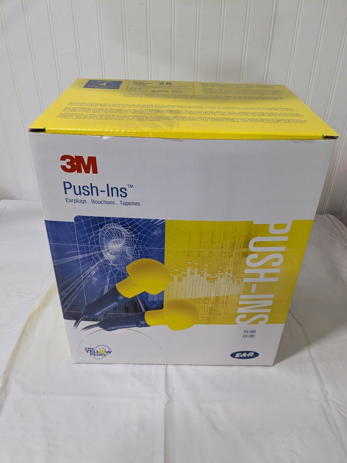 3M™ E-A-R™ Push-Ins™ Uncorded Foam Earplugs, NRR 28dB (500pr) 7000127184