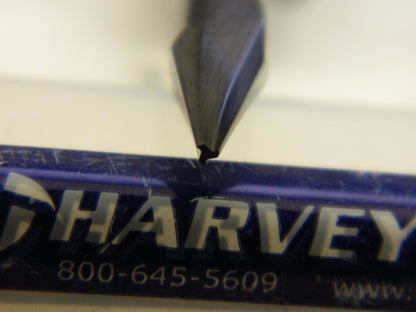 HARVEY TOOL Chamfer Mill: 3 Flutes, Solid Carbide 18515-C3