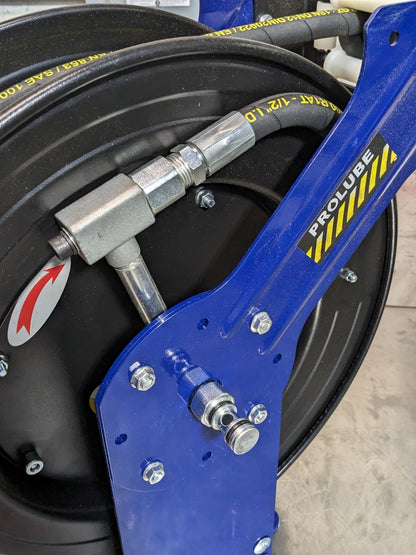 Pro Lube Spring Retractable Hose Reel 50 Ft. x 1/2 In. 2000 PSI Max.