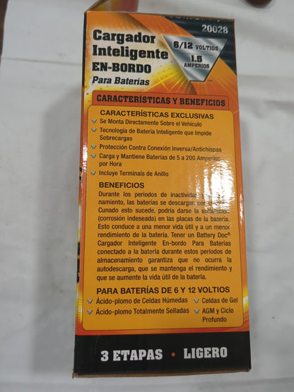 BATTERY DOCTOR Automatic Charger/Battery Maintainer: 6 & 12VDC 20028