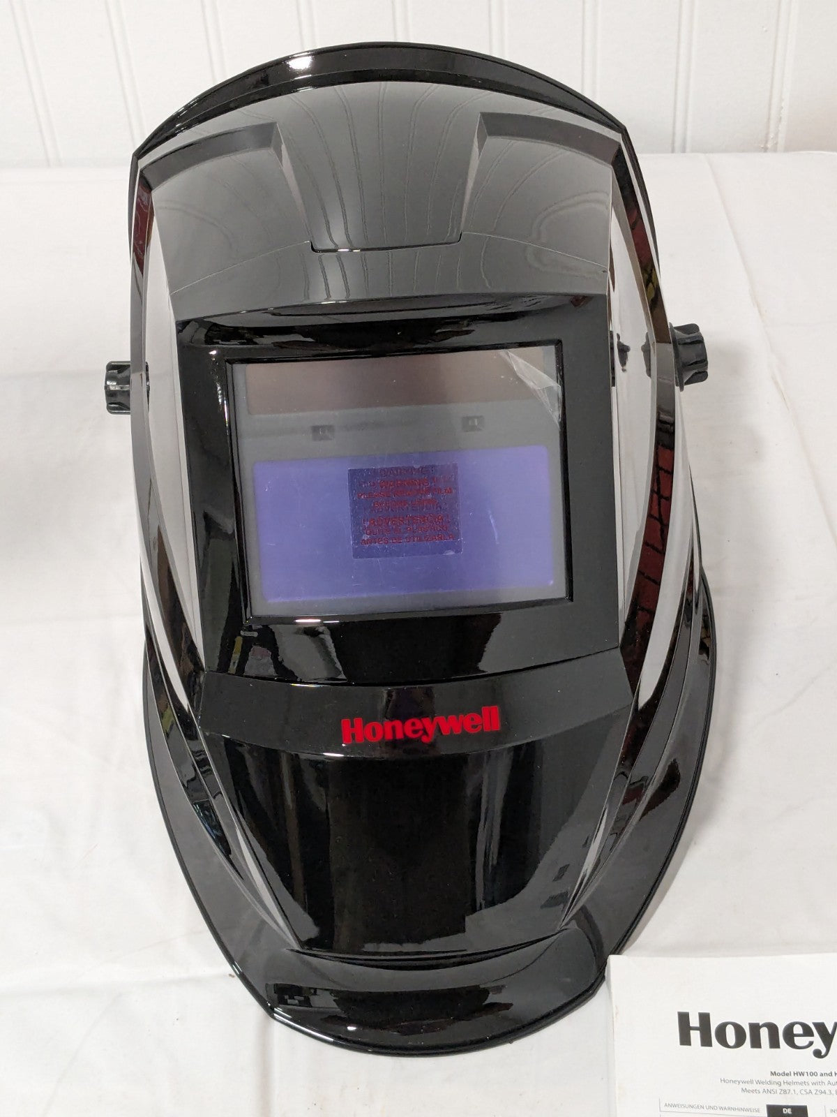 Honeywell Welding Helmet: Black, Nylon, Shade 9 to 13 HW200