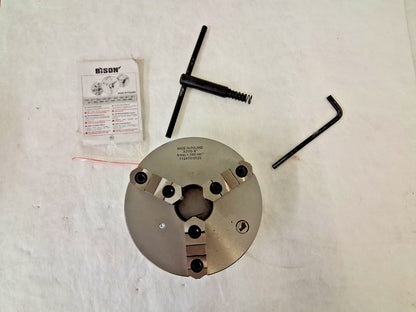 Bison Manual Lathe Chuck 8"Dia 3 Jaw Self-Centering 7-866-0800