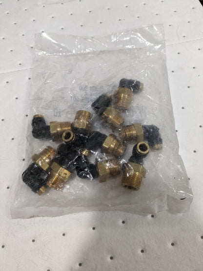 PARKER Push-to-Connect Tube x MNPT x Tube x Male Fitting Qty 10 PF-00055