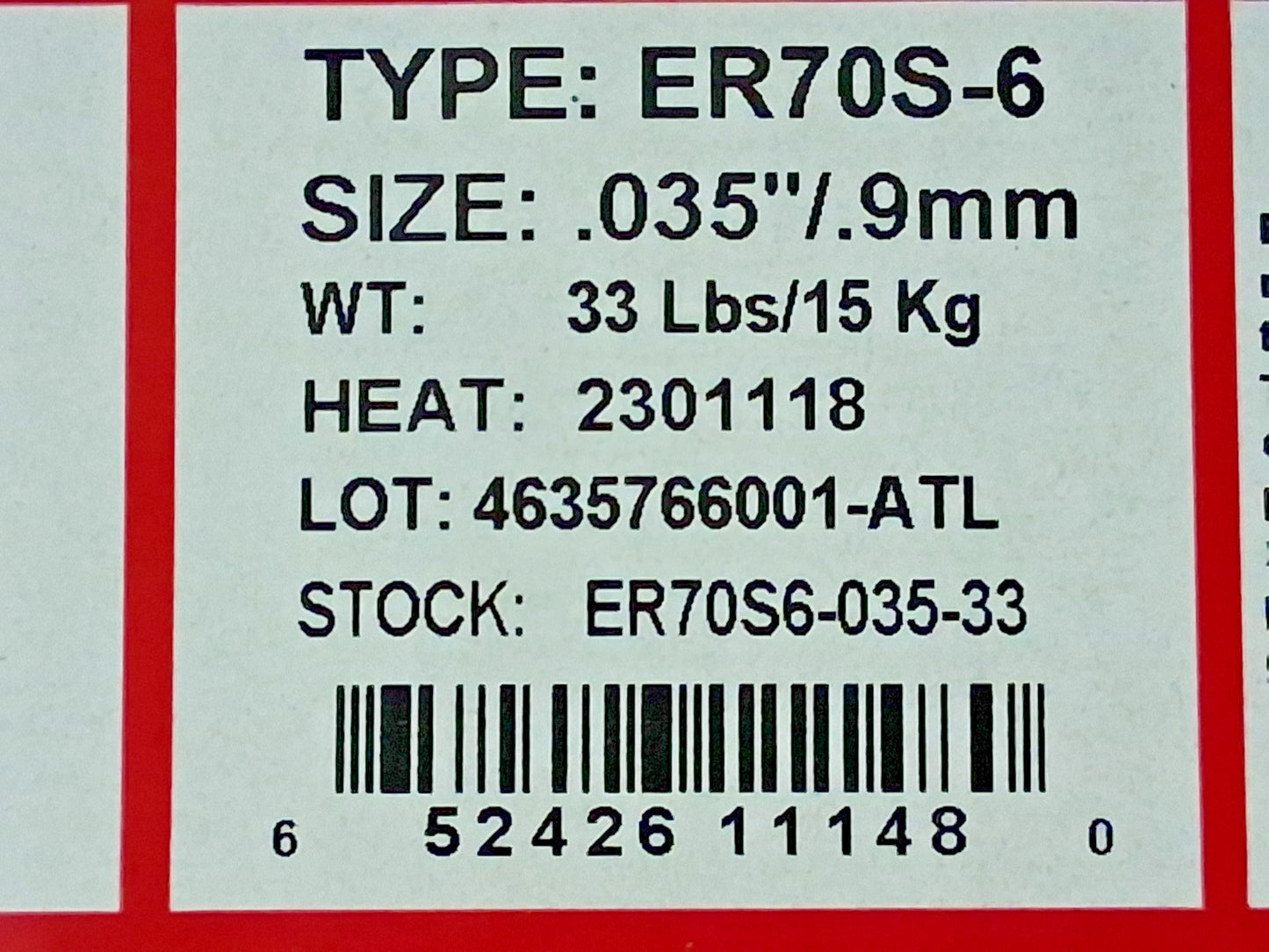 Welders Choice Carbon Steel MIG Welding Wire ER70S-6 0.0350" Dia er70s6-035-33