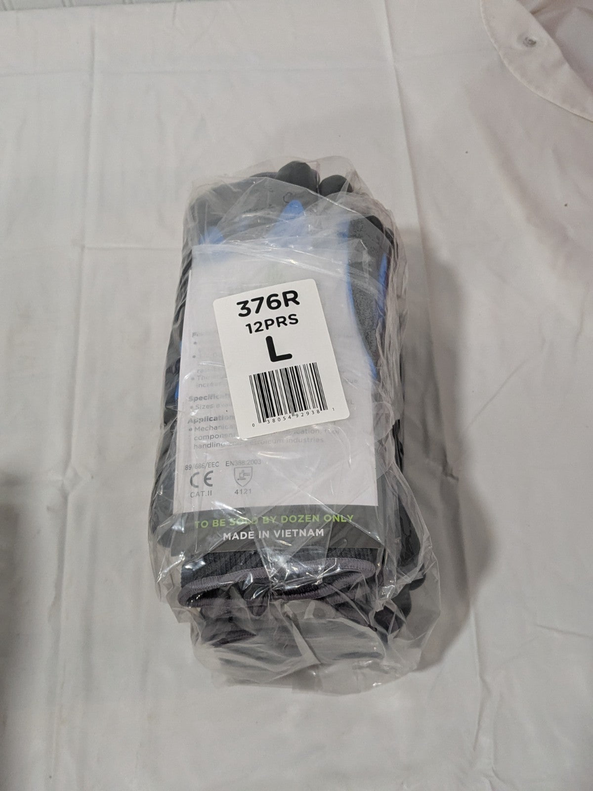 Showa Foam Nitrile Coated Gloves, 3/4 Dip Coverage, L, Qty 12 Pairs 376L-08