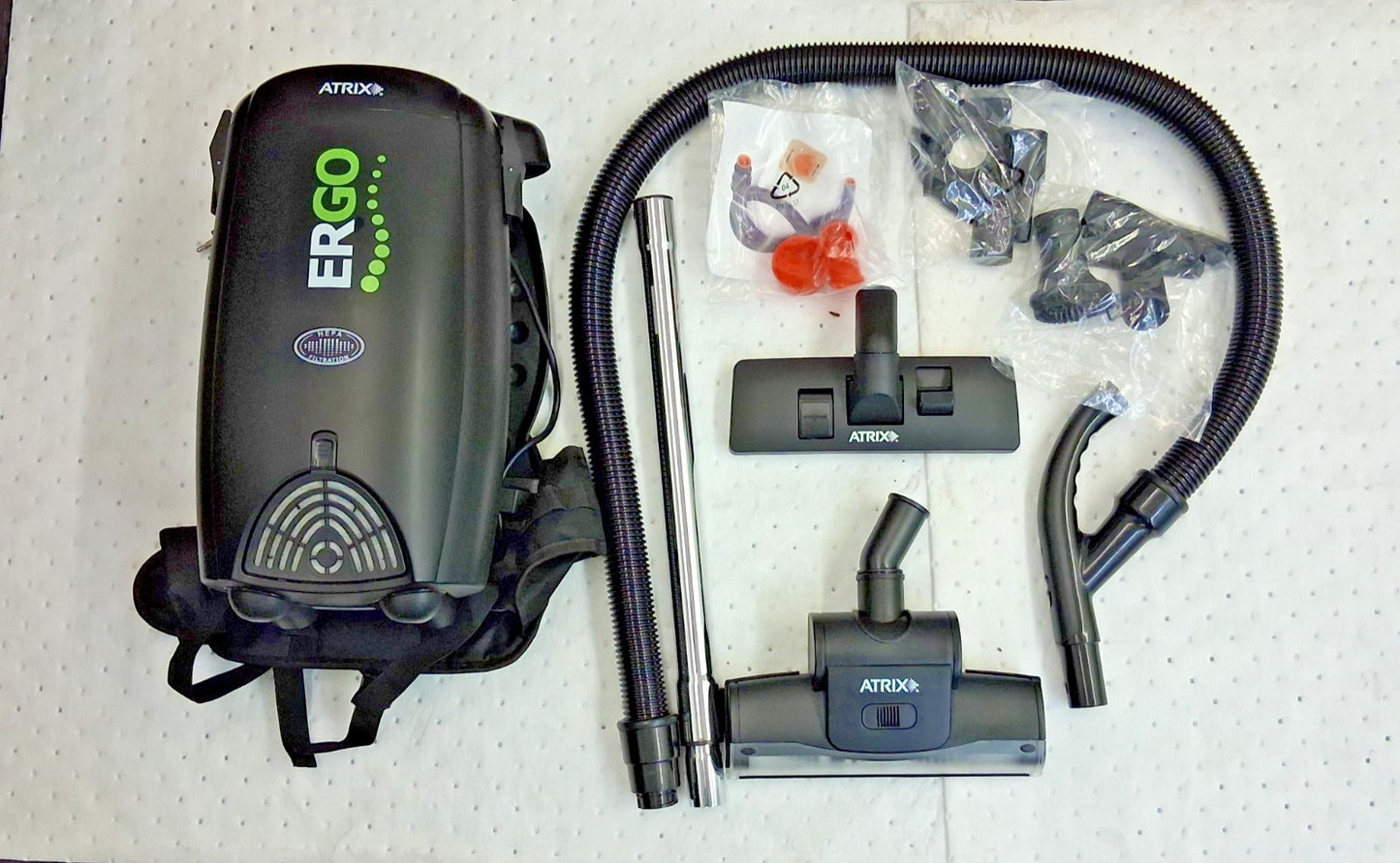 Atrix Ergo Backpack HEPA Vacuum 8qt Capacity VACBP1