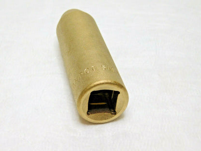 Ampco Aluminum Bronze Deep Hand Socket 5/16" x 1/2" Drive 6 Points DW-