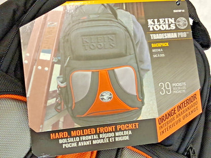 Klein Tools Backpack 39 Pocket 7-1/4" W 14-1/2" Deep 20" High 55421BP-14