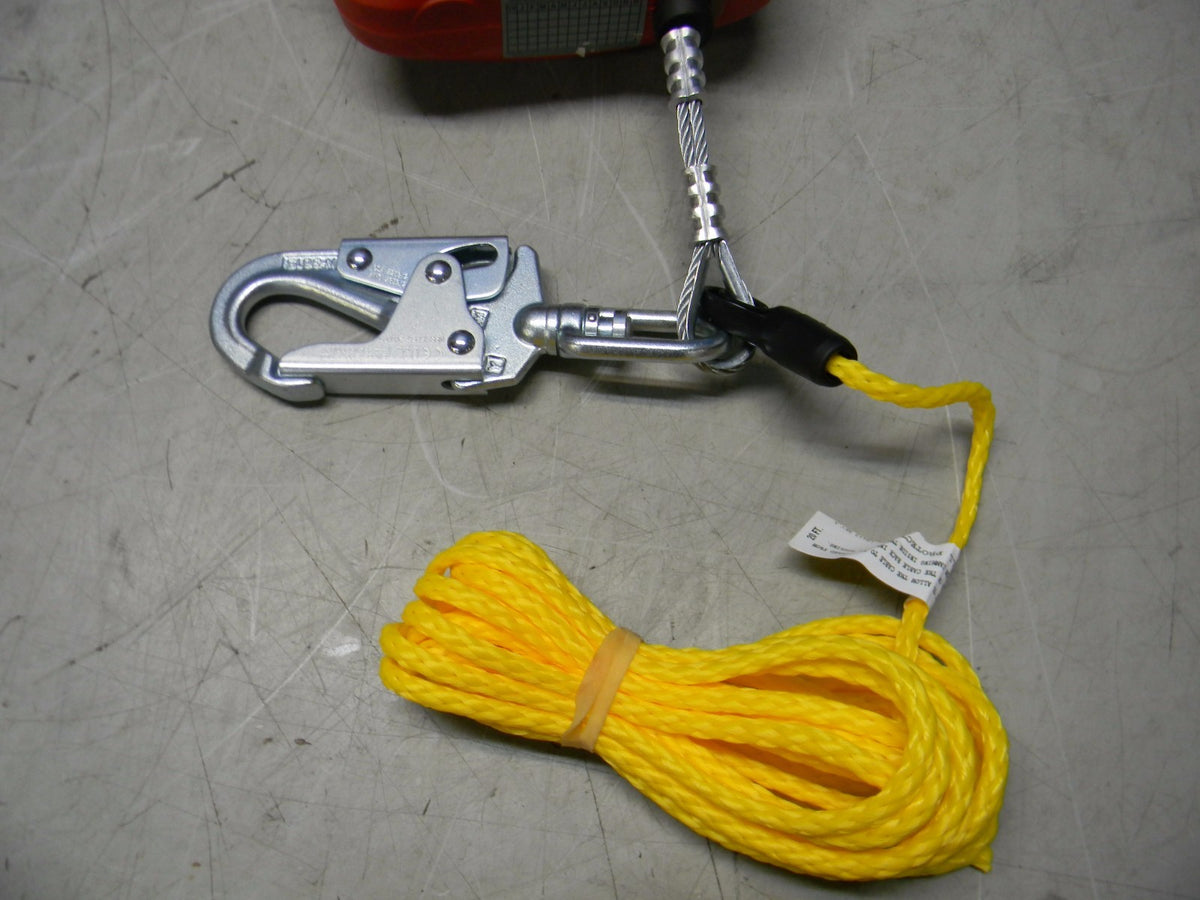 Miller Self Retracting Lifeline 400 lbs cap 20' Galvanized Wire Rope MP20GZ