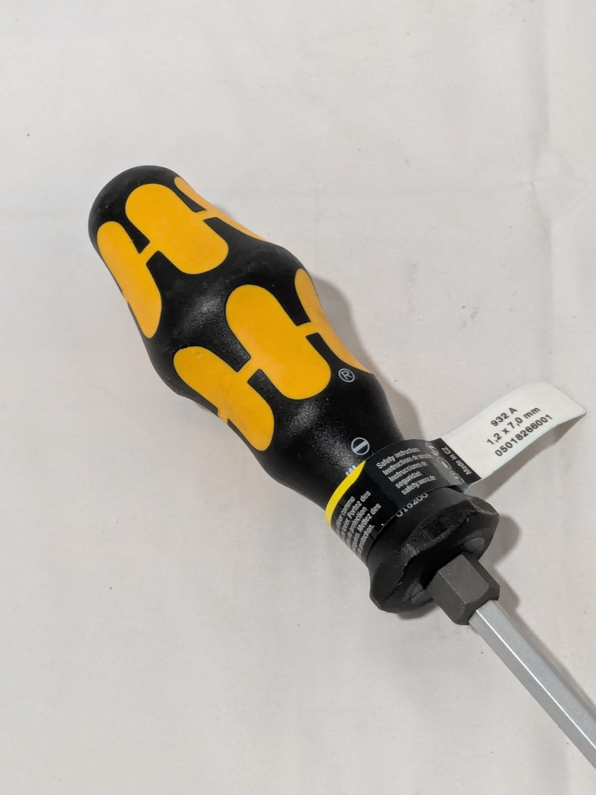Wera 932 A Screwdriver For Slotted Screws, 1.2 x 7 x 125 mm 018266