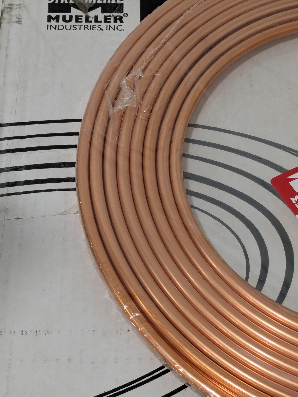 Mueller 50' Long, 5/16" OD x 0.2485" ID, Copper Seamless Tube D 0