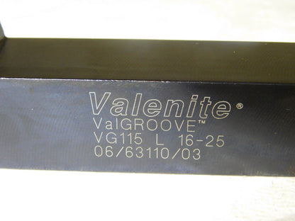 Valenite Grooving &amp; Undercut Turning Toolholder LH 1 Shk Dia 5L VG115L16-2