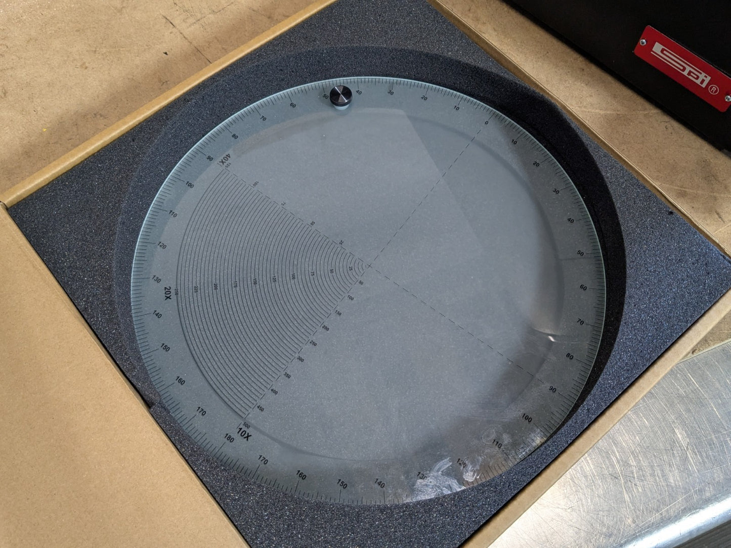 SPI Optical Comparator 12" Screen 10x 20x 40x Lenses 12-526-0 Parts / Repai