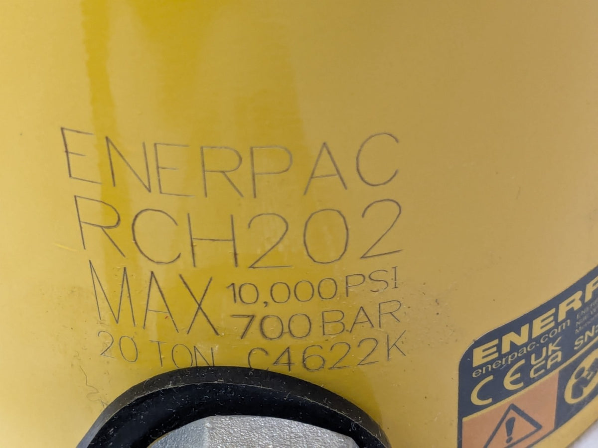 ENERPAC 20 Ton Hollow Plunger Hydraulic Cylinder Single-Acting RCH202
