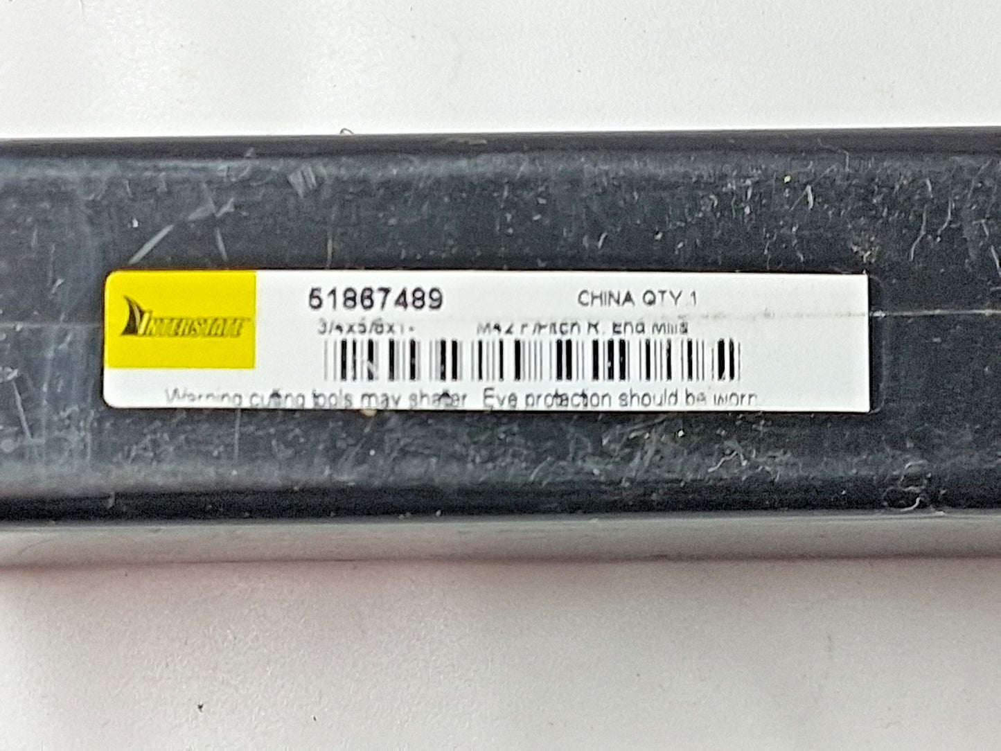 Single End Cobalt Roughing End Mill 3/4" Dia 4FL 51867489