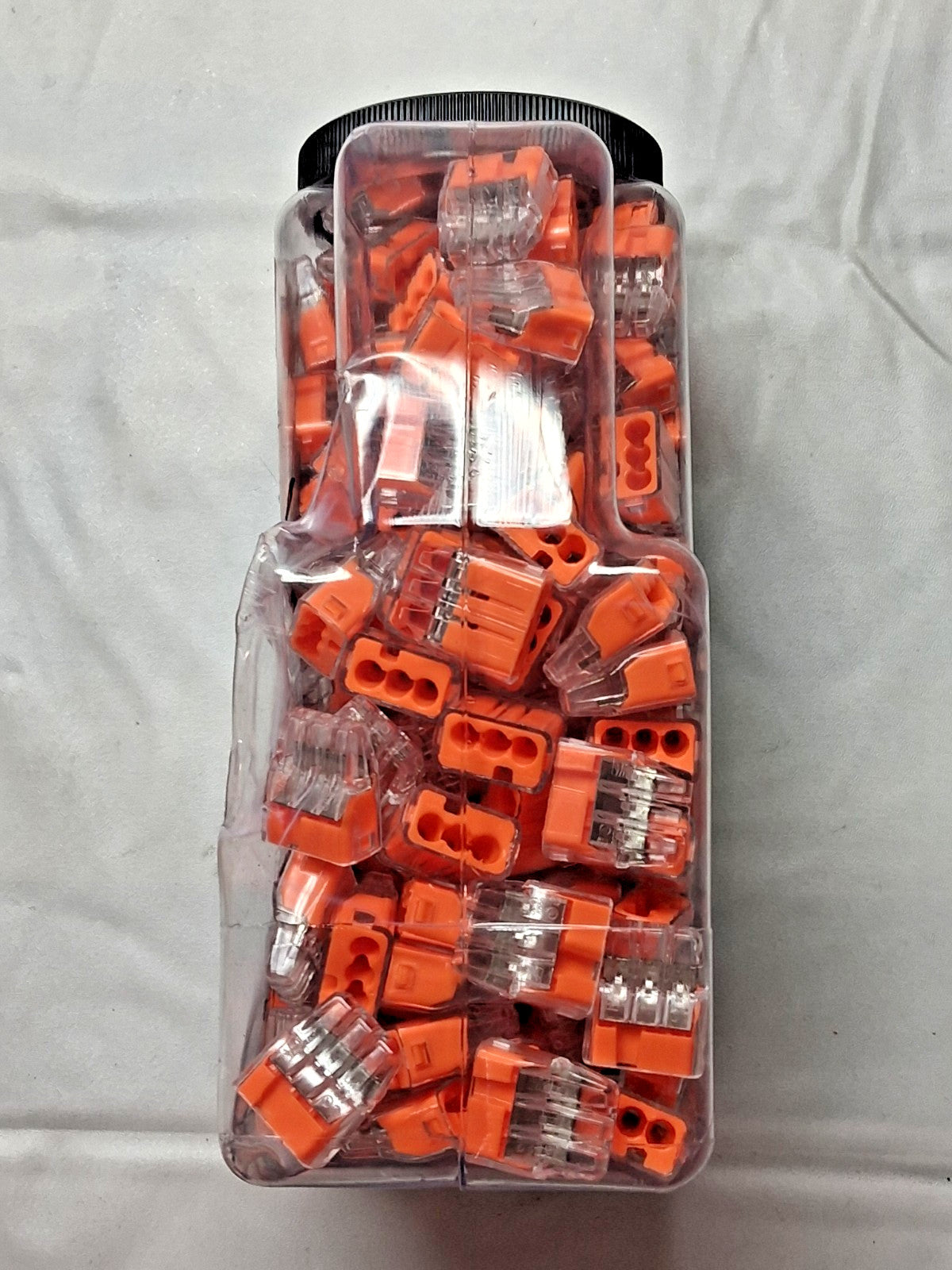 IDEAL 3 Port Push-In Wire Connector 18 to 12 AWG Orange QTY250 30-1033J