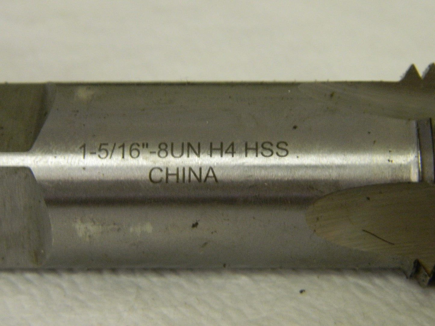 Interstate Straight Flute Standard Hand Tap 1-5/16-8 UNC H4 4FL 04871034