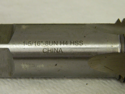 Interstate Straight Flute Standard Hand Tap 1-5/16-8 UNC H4 4FL 04871034