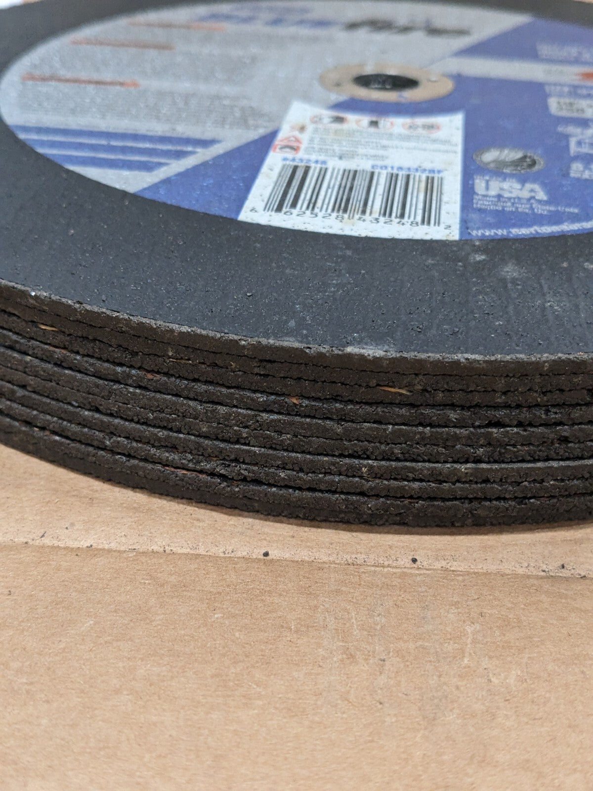 NORTON Cutoff Wheel: Type 1 (01/41), 10" Dia, 3/32" Thick Qty 10 66252