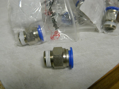 Jupiter Pneumatics Male Connector 1/2" OD 3/8" NPT Thread QTY 10 29517