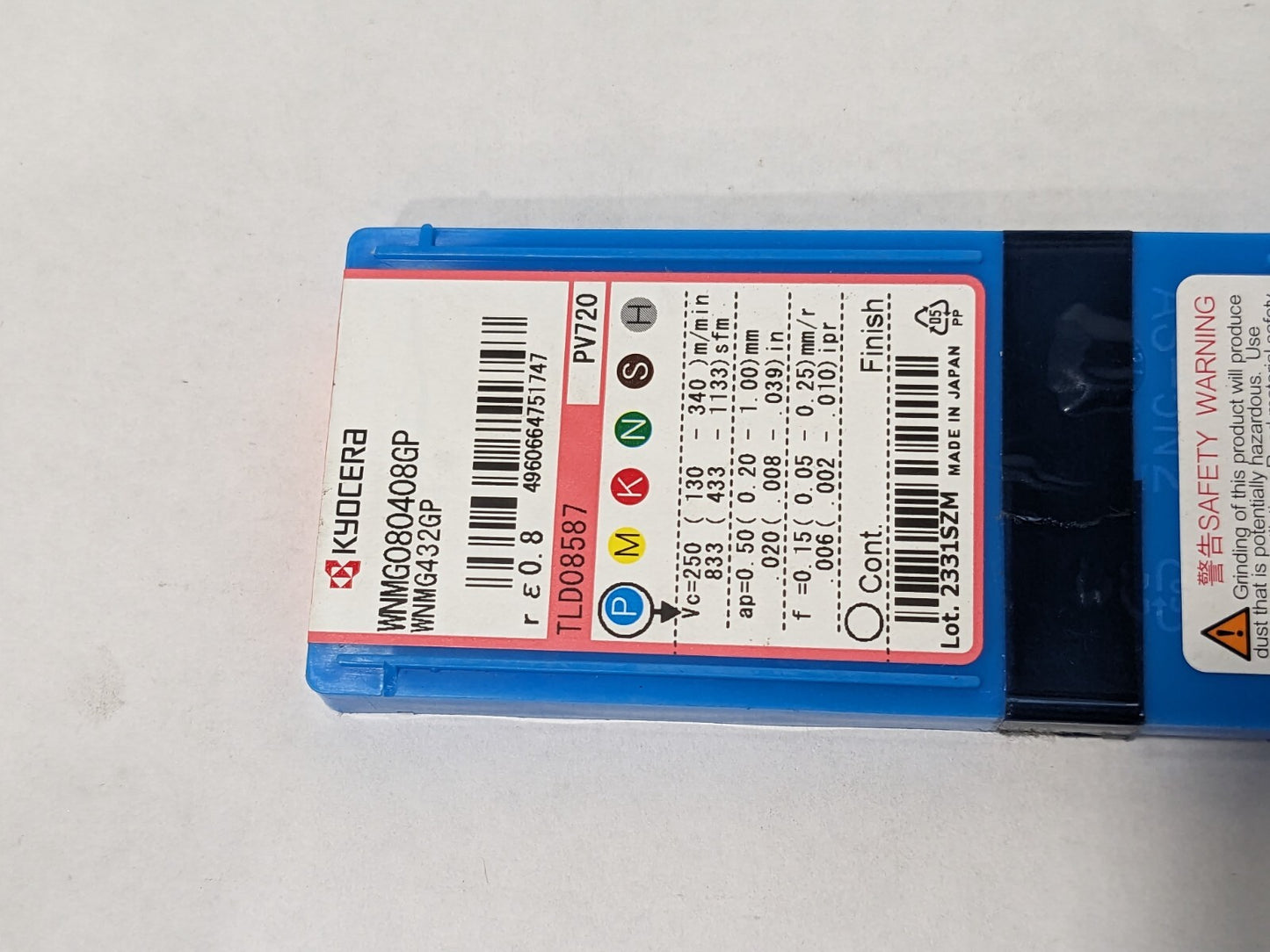 KYOCERA Turning Inserts 10ct WNMG432GP PV720 Cermet TLD08587