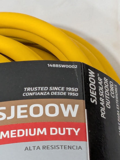 Southwire Yellow Outdoor Extension Cord 50', 14/3 Gauge/Conductors 1488SW0002