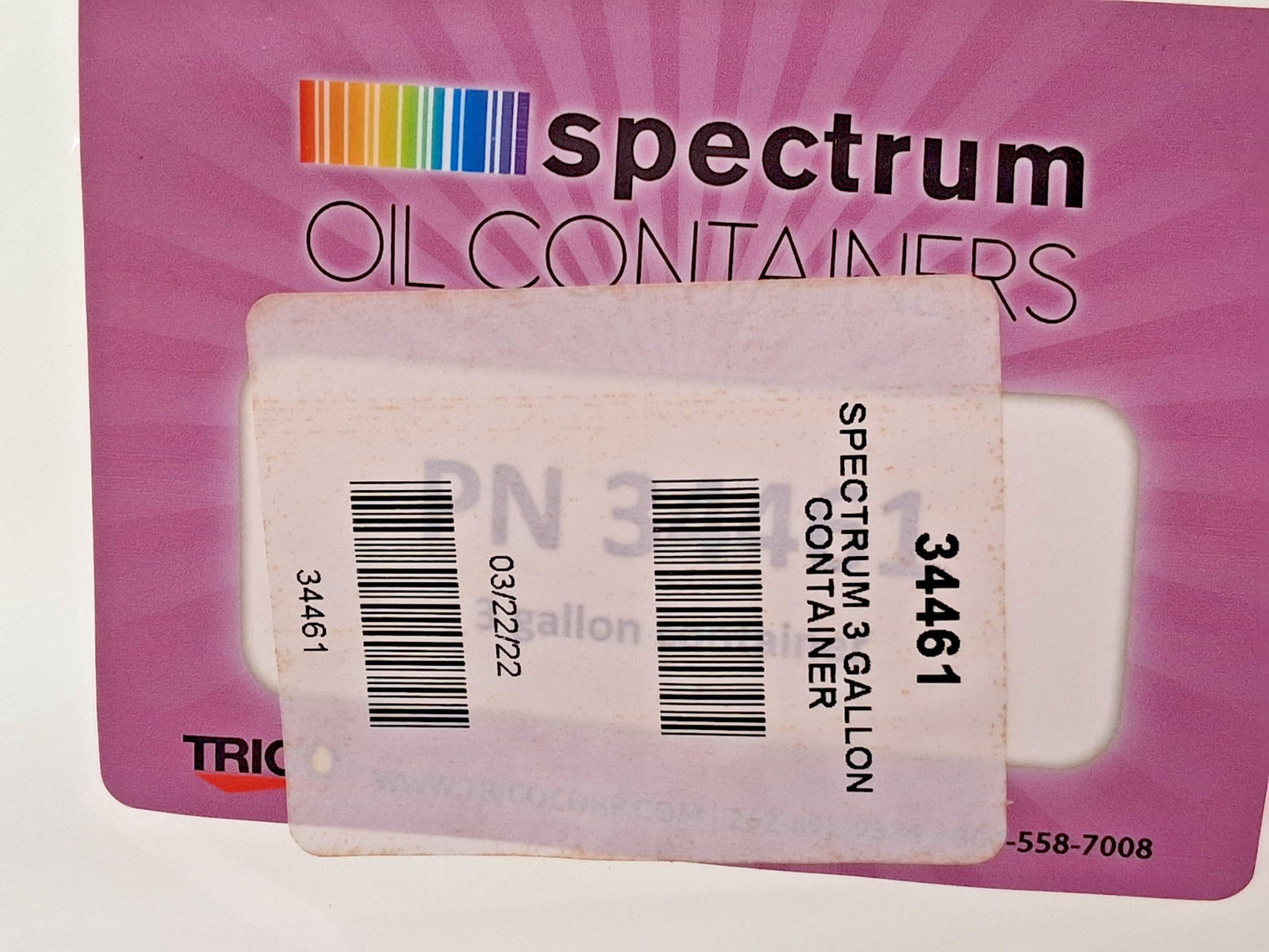 Trico Polyethylene Oil Storage System 3 Gallon 34461