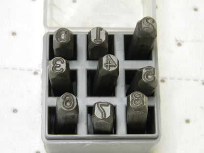 C.H. Hanson 9 Piece, 1/4 Figures Character Steel Stamp Set