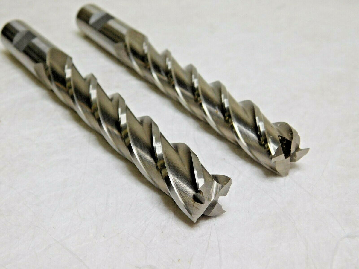 Interstate Square End Mills HSS 5/8" Diam x 6-1/8" OAL 4FL Qty 2 10856201