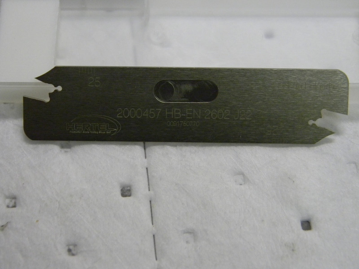 Hertel indexable Cutoff  blade HB-EN 2602 J22 2000457
