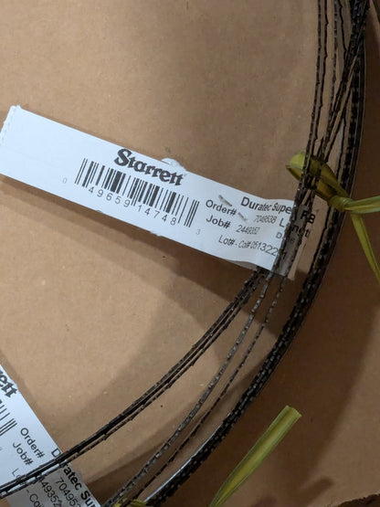 Starrett Welded Band Saw Blade: 10' Long x 1/2" Wide, 6 TPI Qty 4 14748